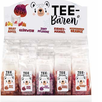 Espositore Tea Bears "Inverno" 5 gusti Confezione 1 espositor