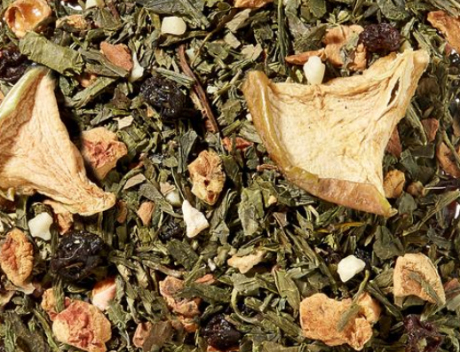 Mela al forno Sencha • Gusto mela e cannella....Miscela di tè verde  aromatizzata.