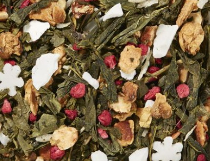 .Sencha Heavenly Kiss • Gusto lampone e crema Miscela di tè verde • aromatizzata