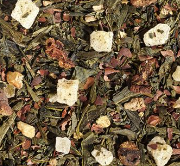 Torta al cioccolato Sencha con pere e zenzero • Gusto cioccolato, pere e zenzero  Miscela di tè verde