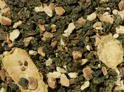 Oolong Maple Ginger Snap • Gusto Acero e Spezie     Miscela di tè verde • aromatizzata
