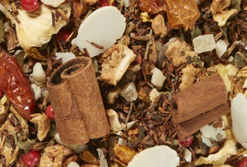 Ananas caldo • Gusto ananas, cannella e mandorla  Miscela di tè Rooibos • aromatizzata