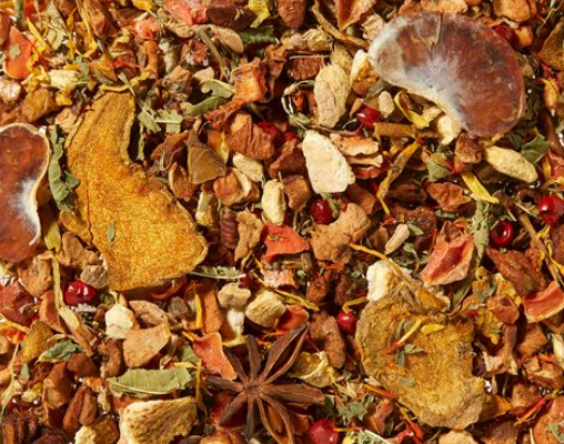 Mandarino/Manuka/Curcuma • Gusto Mandarino-Miele  Miscela di tisana • aromatizzata